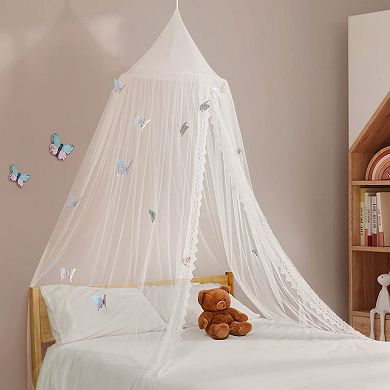 Chiffon Lace Canopy for Kids' Room - Transform into a Princess Palace