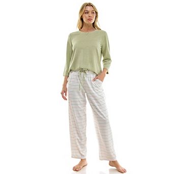 Women's Croft & Barrow® Cozy Luxe Pajama Top & Pajama Bottoms Set