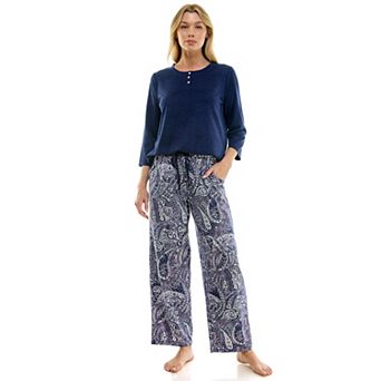 Women's Croft & Barrow® Cozy Luxe Pajama Top & Pajama Bottoms Set