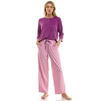 Women's Croft & Barrow® Cozy Luxe Pajama Top & Pajama Bottoms Set