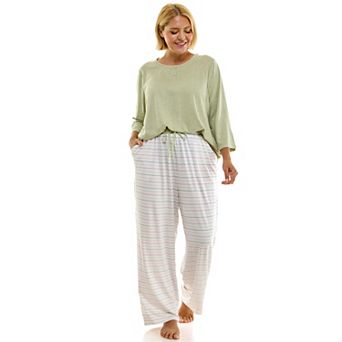 Plus Size Croft & Barrow® Cozy Luxe Pajama Top & Pajama Bottoms Set
