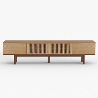86.6” Mid-Century Modern TV Stand for TVs Up to 90"