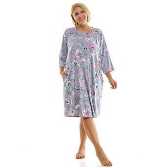 Plus Size Croft & Barrow® Cozy Luxe Sleepshirt with 3/4-Sleeves
