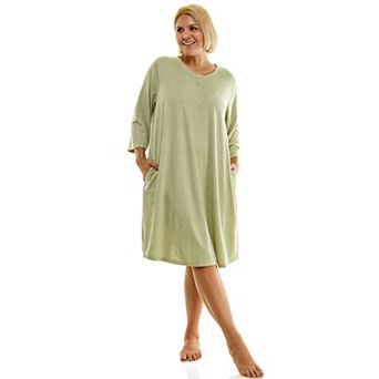 Plus Size Croft & Barrow® Cozy Luxe Sleepshirt with 3/4-Sleeves