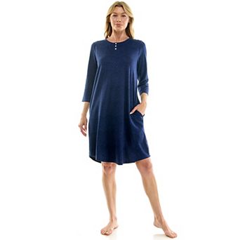 Women's Croft & Barrow® Cozy Luxe Sleepshirt with 3/4-Sleeves