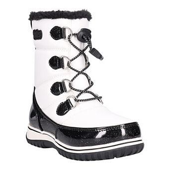 totes Alais Little Kid Girls Faux Fur Lined Winter Boots