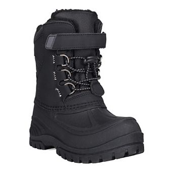 totes Bernard Little Kid Boys Lace-Up Insulated Waterproof Winter Boots