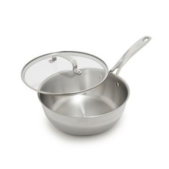 Bobby Flay by GreenPan PFAS-Free Stainless Steel 3.57-qt Chefs Pan with Lid