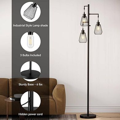 MINIMALIST FARMHOUSE STANDING TREE UPRIGHT LAMP