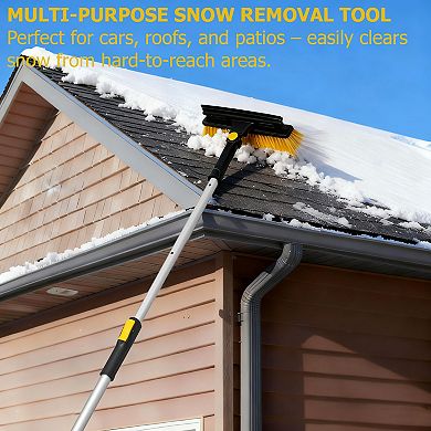 3551" Snow Brush, Ice Scraper & Squeegee, Scratch-Free Bristles