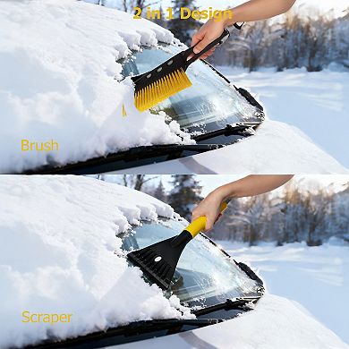 3037" Snow Brush & Ice Scraper, Scratch-Free Bristles