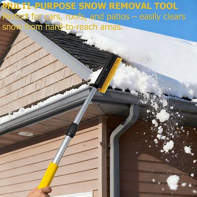 3037" Snow Brush & Ice Scraper, Scratch-Free Bristles