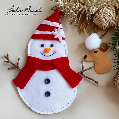 John Bead 9" x 12" Assorted Colors Acrylic Craft Felt Sheets, 50pcs