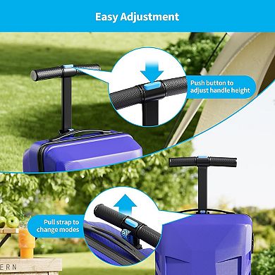 Ride-On Luggage With Removable Handle