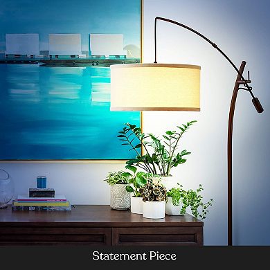 UPRIGHT LAMP WITH RETRACTABLE ARM