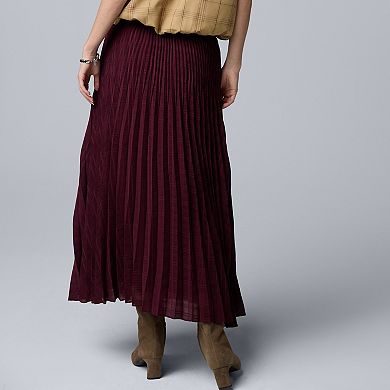 Women's Simply Vera Vera Wang Pleated Midi Skirt
