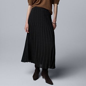 Women's Simply Vera Vera Wang Pleated Midi Skirt