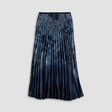 Petite Simply Vera Vera Wang Pleated Midi Skirt