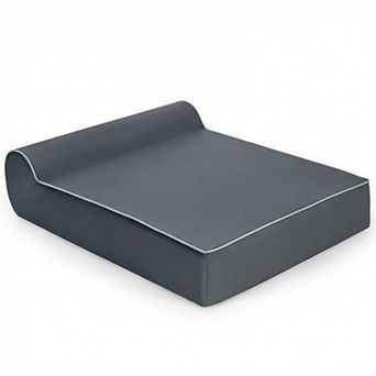 Orthopedic Memory Foam Bolster Dog Bed with Removable Washable Cover