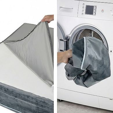 Orthopedic Memory Foam Bolster Dog Bed with Removable Washable Cover