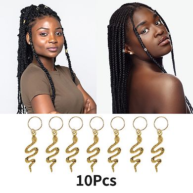 Wings Hair Ring Pendants Set of 10 for Beautiful Hair Styling