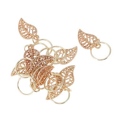 Wings Hair Ring Pendants Set of 10 for Beautiful Hair Styling