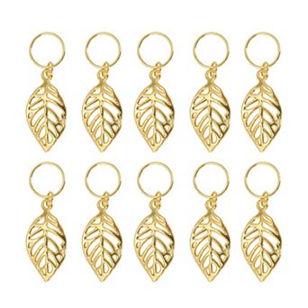 Wings Hair Ring Pendants Set of 10 for Beautiful Hair Styling
