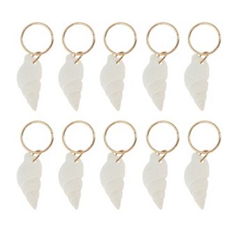 Wings Hair Ring Pendants Set of 10 for Beautiful Hair Styling