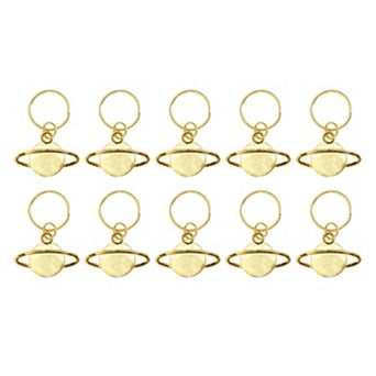Wings Hair Ring Pendants Set of 10 for Beautiful Hair Styling