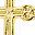 Round Edged Cross Gold