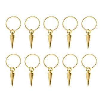 Wings Hair Ring Pendants Set of 10 for Beautiful Hair Styling
