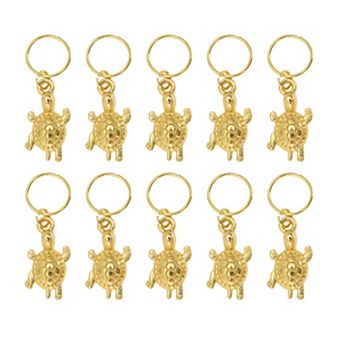 Wings Hair Ring Pendants Set of 10 for Beautiful Hair Styling