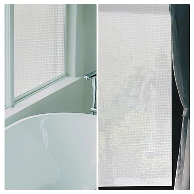 Window Privacy Film Self-adhesive Glass for Home Office 39.37L x 17.72W 1PC