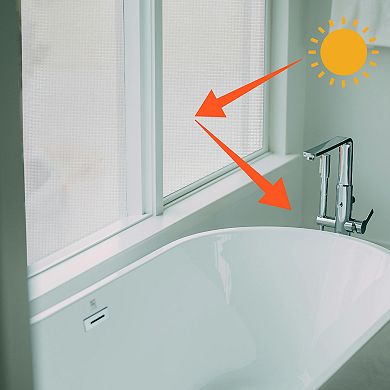 Window Privacy Film Self-adhesive Glass for Home Office 39.37L x 17.72W 1PC