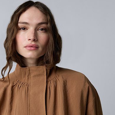 Petite Simply Vera Vera Wang Fluid Bomber Jacket