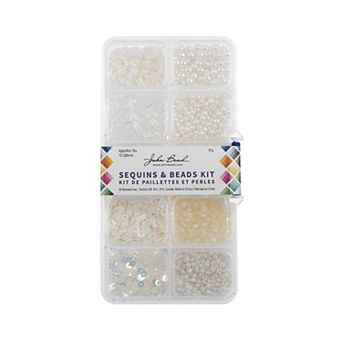 John Bead 10 Styles Sequins and Beads Kit 81 Grams