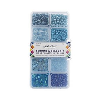 John Bead 10 Styles Sequins and Beads Kit 81 Grams