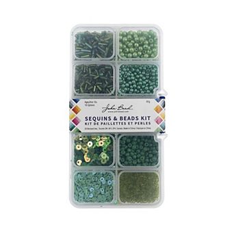 John Bead 10 Styles Sequins and Beads Kit 81 Grams