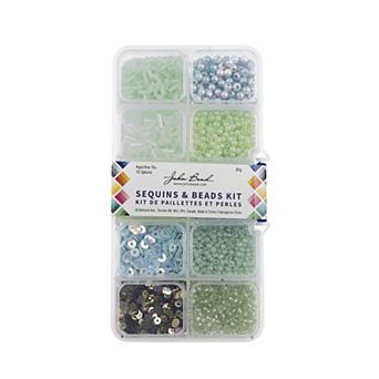 John Bead 10 Styles Sequins and Beads Kit 81 Grams
