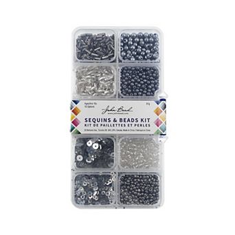 John Bead 10 Styles Sequins and Beads Kit 81 Grams