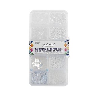 John Bead 10 Styles Sequins and Beads Kit 81 Grams