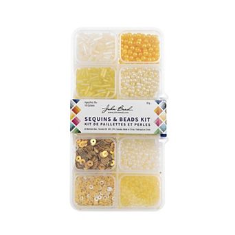 John Bead 10 Styles Sequins and Beads Kit 81 Grams
