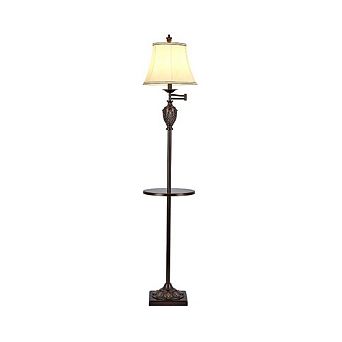 TRADITIONAL UPRIGHT LAMP WITH ADJUSTABLE SWING ARM