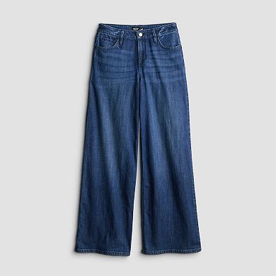 Women's Simply Vera Vera Wang Mid Rise Wide Leg Pants