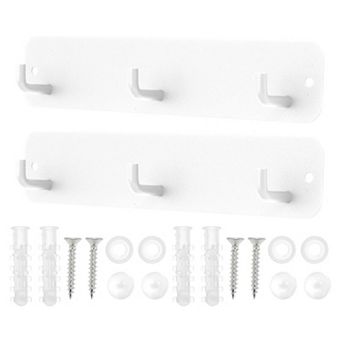 2 pc Coat Rack, Coat Hooks Wall Mount, Wall Hooks for Hanging, Hat Rack with 3 Coat Hooks