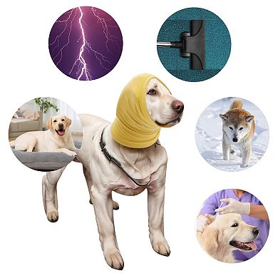 Noise Protection Dog Calming Hood for Anxiety Keep Warm 1Pc