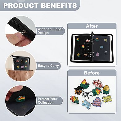 Pin Bag Portable Pin Display Book Ideal for Pins Brooches Storage