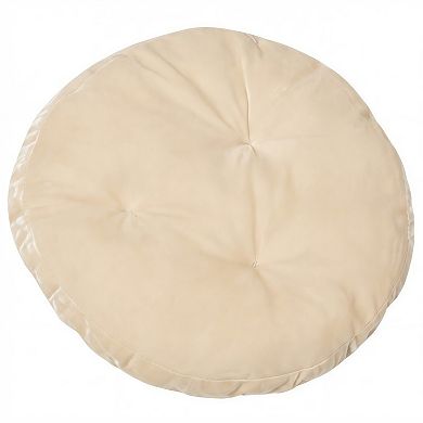 Elevated Rotating Basket Cat Bed House with Plush Cushion