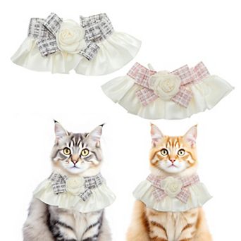Pet Bibs Bandana Accessories for Birthdays Photoshoots 2 pc