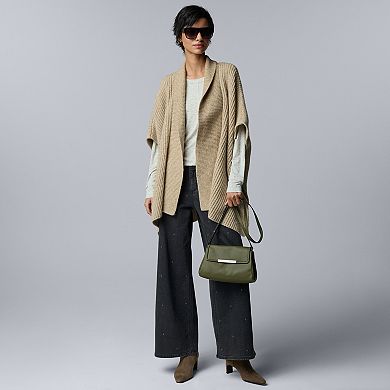 Women's Simply Vera Vera Wang Chunky Knit Cape Sweater
